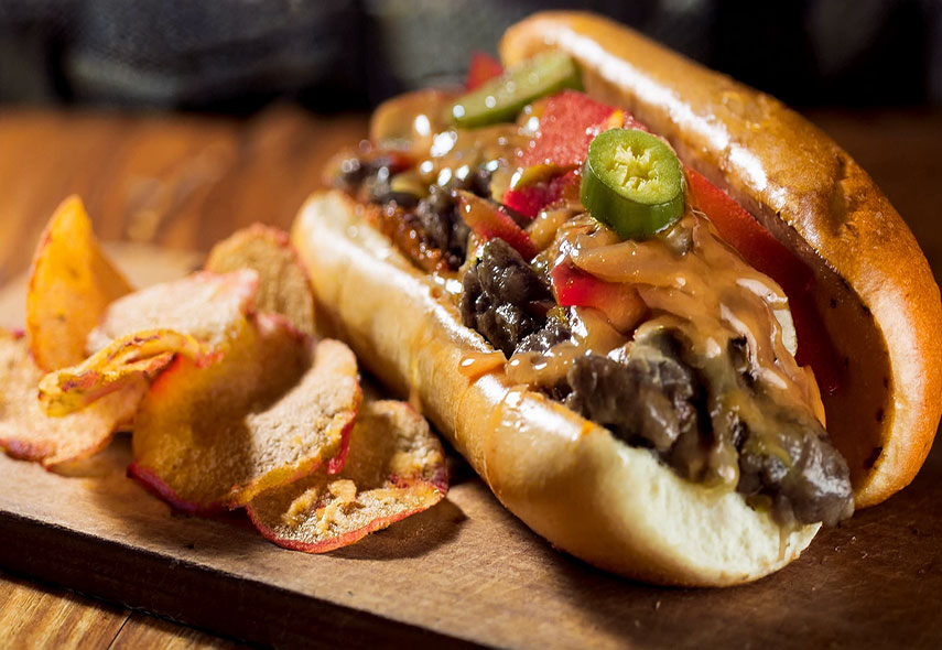 New philly cheese-steak small for menu